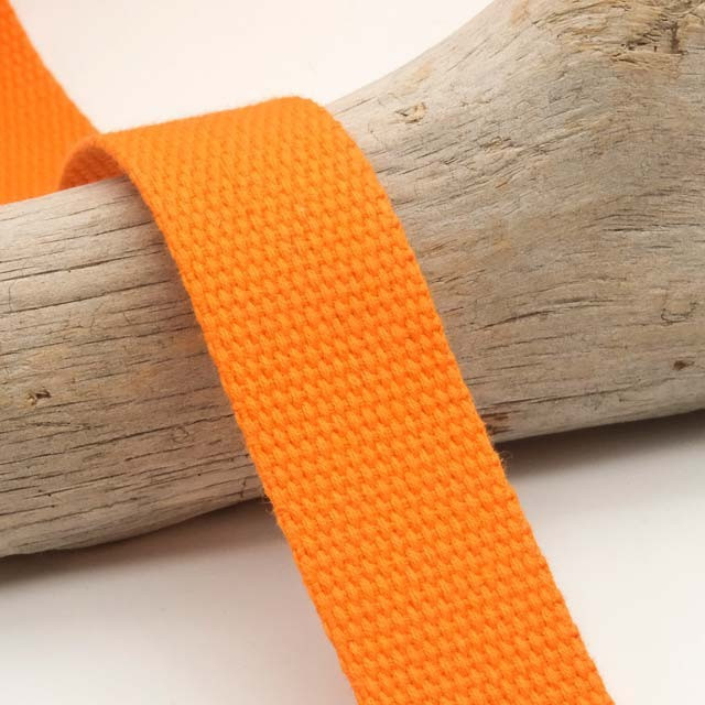 30MM Orange Cotton Webbing - Maison Klem